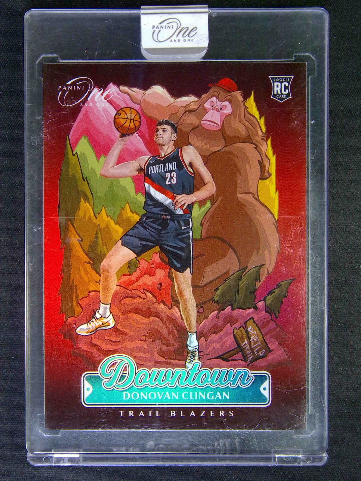 2024-25 Panini One And One Donovan Clingan #22 RC Rookie Downtown Case Hit SSP