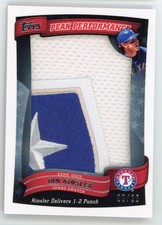 Ian Kinsler 2010 Topps Peak Performance Patch 20 Rangers