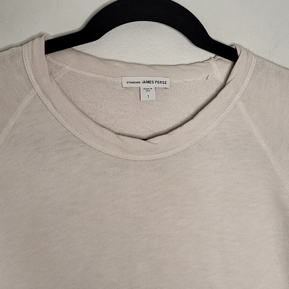 Sudadera James Perse Para Hombre 4 XL Óxido Raglán Manga Larga Terry Francés Foto 3 de 4