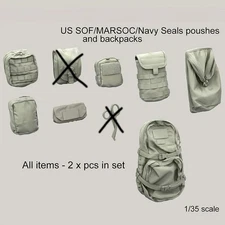 1/35 U.S Army Backpack Accessories FIGURE MODEL KIT Unassembled Unpainted NEW