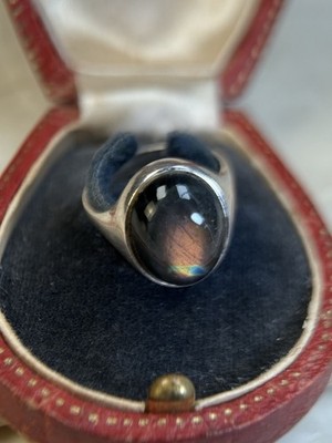 Ring Gr. 56 Alpo Kustaa Tammi AKT Tammen Koru Finnland Silber 925 Labradorit