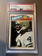 1977 Topps - Chuck Muncie ( New Orleans Saints ) Rookie RC #467 - PSA 5