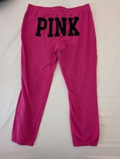 Vs Pink Vintage Y2K Women's I Only Sleep In Pink Sweat Pants Size Small VTG
