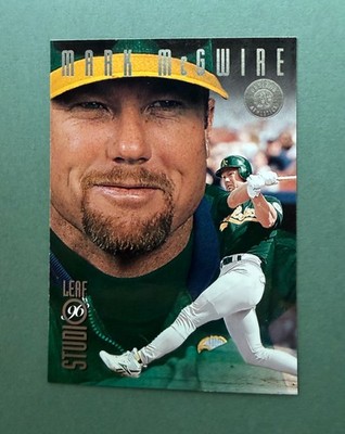 1996 Leaf Studio Baseball Mark McGwire #118 Oakland Athletics