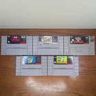 SNES Games Lot Of 3 Super Nintendo Mario World, Hook, Joe & Mac, Warlock, Buster