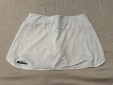 Women s Wilson Solid White Tennis Skort Size ...