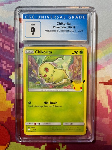Chikorita graded CGC 9 for sale on eBay