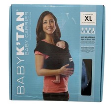 Baby K'Tan New infant Baby Carrier Wrap Black Size XL Womens XL Cotton