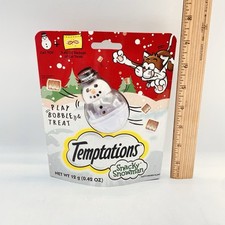 Temptations Snacky Snowman Cat Treat Toy New With Treats Exp. 11/2025
