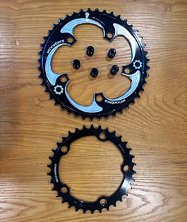 WickWerks 44/34t Cyclocross/Gravel Chainrings 110 BCD 5 Bolt