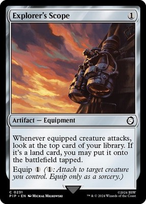 1x Explorer's Scope - Universes Beyond: Fallout - NM  -  MTG