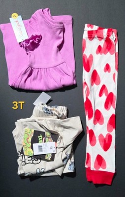 Cat & Jack Dress/TMNT Short Set & Sweatpants 3T NWT