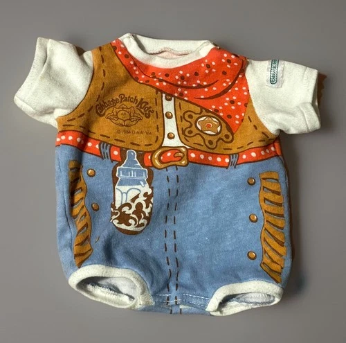 Cabbage Patch Kids Cowboy Cowgirl Outfit Jumpsuit Western Collection Coleco 1984