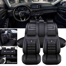 For Honda Accord Leather Front Rear Car Seat Covers 5-seats Protector Full Set For Honda Accord Leather Front Rear Car Seat Covers 5-seats Protector Full Set