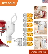 Gourmet Pasta Maker Attachment for Kitchenaid Mixer with 7 Discs - Effortless...