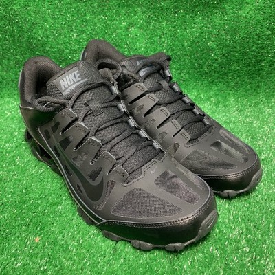 Nike Reax 8 TR Mesh Men's size 9 Triple Black Gym Training Shoes 621716-008