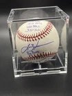 Lance Berkman Astros Signed OML Baseball 10 Stat Inscriptions AUTO MLB Hologram