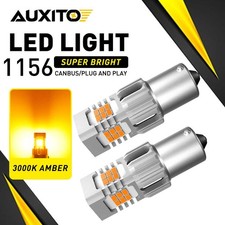 2X AUXITO 7506 1156 BA15S Ámbar Señal de Giro Trasero Bombilla LED Anti Hiper Flash