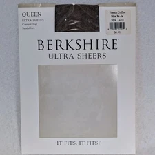 Berkshire Ultra Sheera 4411 Queen 3x-4x French Coffee Pantyhose Control Top