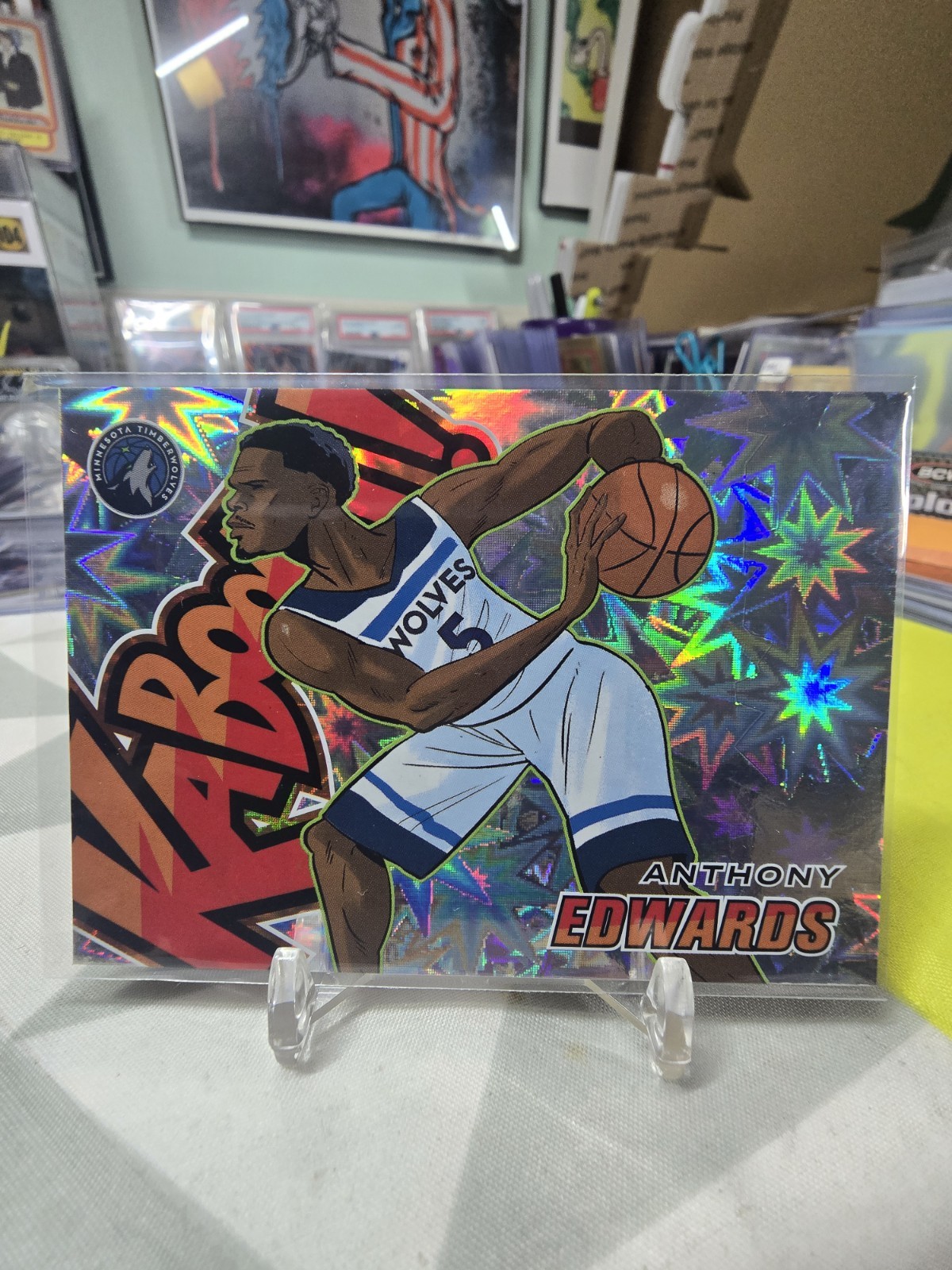 2024-25 Panini Revolution Anthony Edwards KABOOM! #1 SSP Timberwolves SEE PICS*