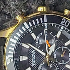 Bulova Marine Star Chronograph Quartz Black D...