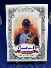 Armando Cruz 2021 Onyx Vintage Purple Ink  Auto /100 Washington Nationals