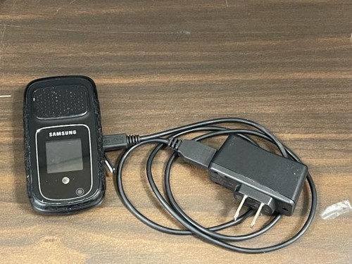 Samsung Model SM-B780A Black Cellphone Flip With Charger Bundle