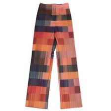 PLEATS PLEASE ISSEY MIYAKE Colorful Block Mosaic Wide Pants PP83-JF843 Size 1