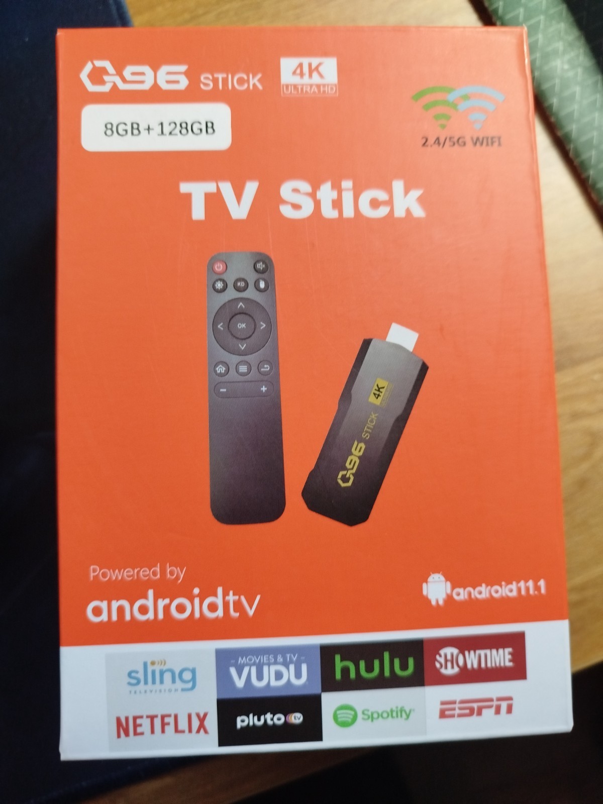 TV Stick Android Ultra HD WiFi Mini Box con Telecomando 8GB+128GB 4K Smart TV foto 4
