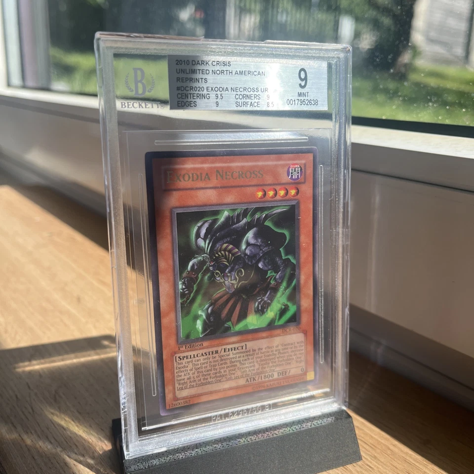 Yu-Gi-Oh! EXODIA NECROSS „ERROR“ DCR-020 1st EDITION DARK CRISIS 2003 BGS 9 MINT - Bild 3 von 4