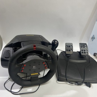 Logitech MOMO Racing Wheel Force Feedback USB Wheel And Pedals No Power Cable