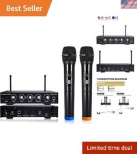 16 Channels Wireless Microphone Karaoke Mixer System with Optical Toslink, AU...