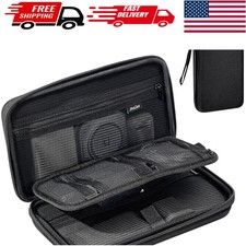 Water-Resistant Electronic Organizer Case for Tech Accessories - Black