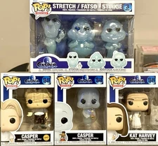 CASPER 1995 Funko Pop Movies 30th ANNIVERSARY SET w/CASPER CHASE LAT & 3 Pck PPs