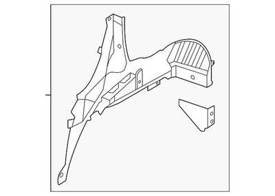 Genuine Nissan Wheel Housing Side Panel 76751-6RR0A