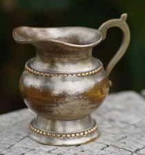 ANTIQUE Creamer Silver Plated Brass Art Nouveau Made in USA 1890's