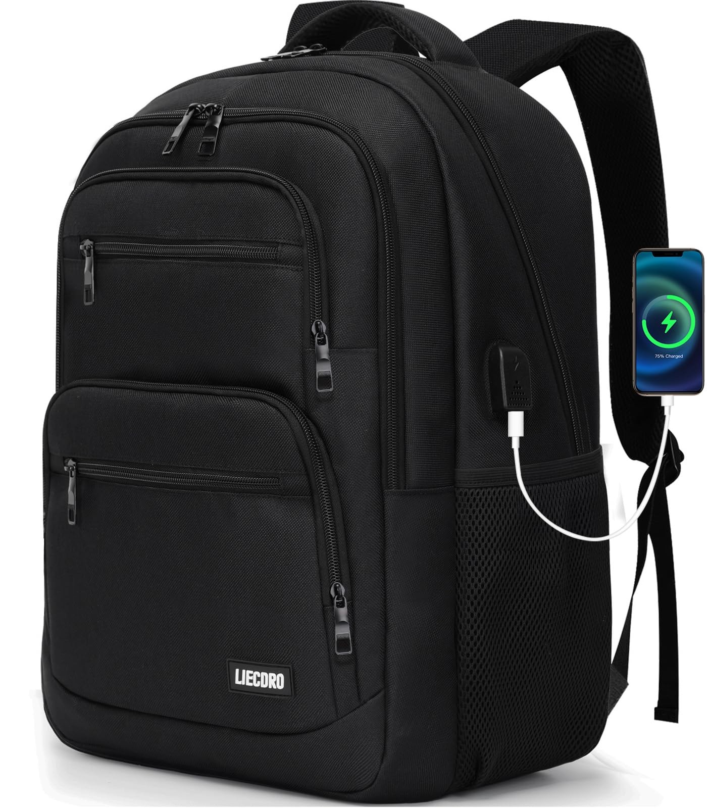 Men Women School Backpack for Boys Girls Teens with 17.3 Inch Laptop Compartment