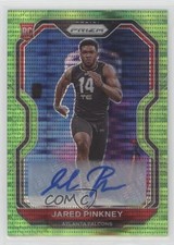 2020 Panini Prizm Rookie Neon Green Pulsar Jared Pinkney #348 Auto 0l1