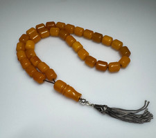 70 Grams Antique Bakelite Rosary Prayer Beads Marbled.