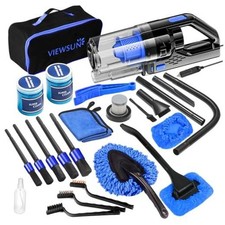 Car Cleaning Kit, Car Interior Detailing Kit with High Power Handheld Vacuum,
