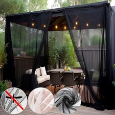 Outdoor Patio Curtain Sheer Mosquito Net Gazebo Curtains Garden Pergola Drapes