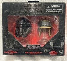 Star Wars Black Titanium Series - Rebel Commando  & Death Trooper Helmets Sealed