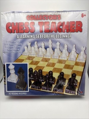 Collector's Chess Teacher Learning Set For the Beginners No Reading Needed NIB