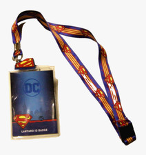 Superman Lanyard By Silver Buffalo NYC, Red, Blue,  Yellow Color, 18",Brand New