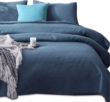 KASENTEX Quilted Coverlet Set- Luxary Microfiber Soft Warm Bedding- Queen/Full 