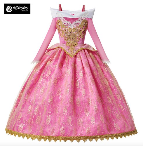 Aurora Vestito Bambina Carnevale Maschera Principessa Girl Costume Dress  AUR018 | eBay