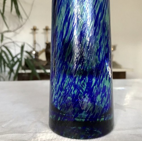 Vintage mid century GROẞ Vase Glasvase mundgeblasen Hyazinthenglas Zwiebelglas ? - Bild 22 von 22