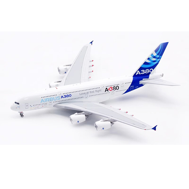 Aviation 1/400 Airbus factory painted A380 F-WWDD alloy aircraft