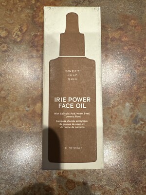 Sweet July Skin Irie Power Face Oil w/ Salicylic Acid 1 fl oz NEW