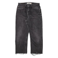 LEVI'S 505 Jeans Mens Black Regular Straight W30 L25